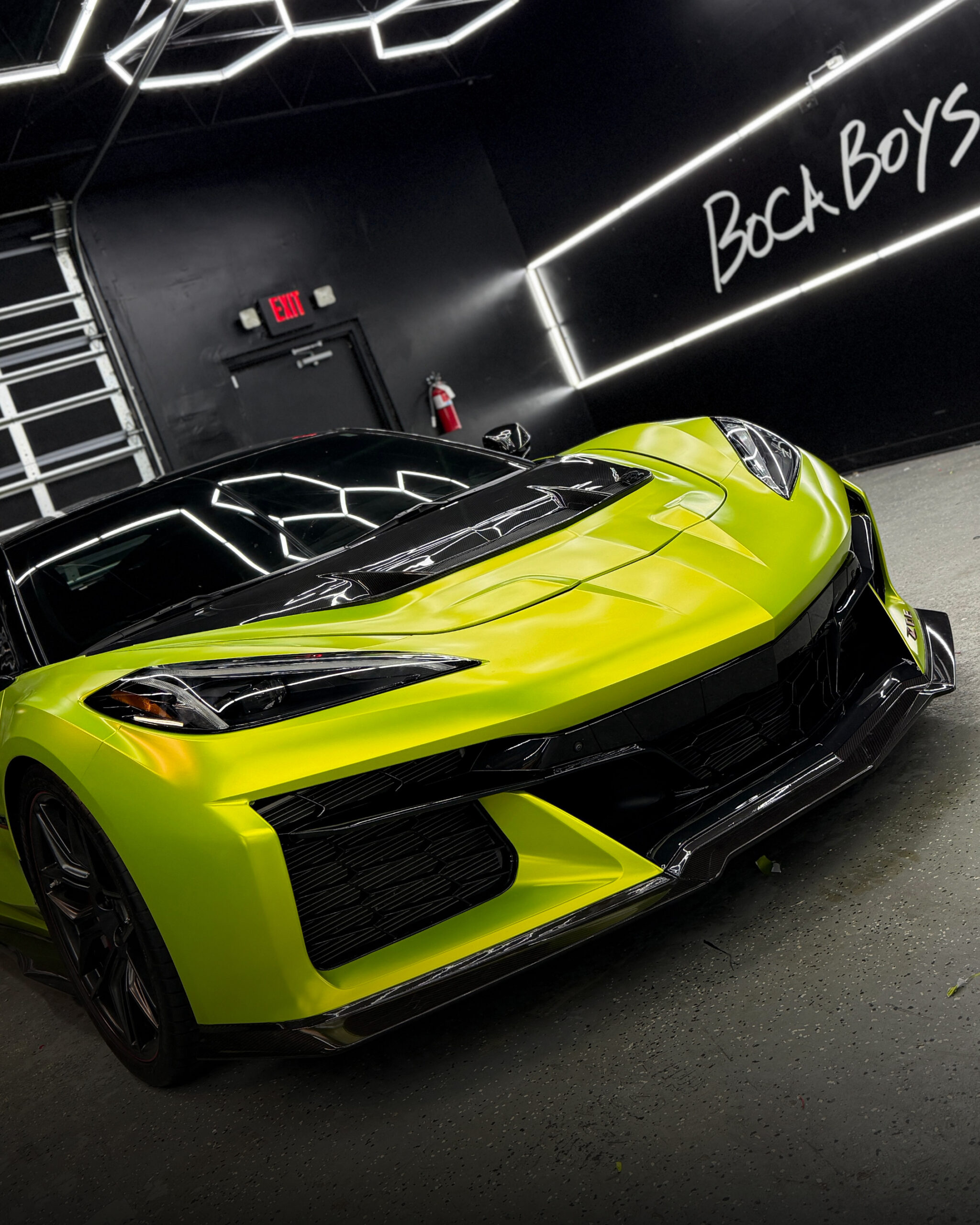 CORVETTE WRAPPED IN YELLOW LIME🍋‍🟩