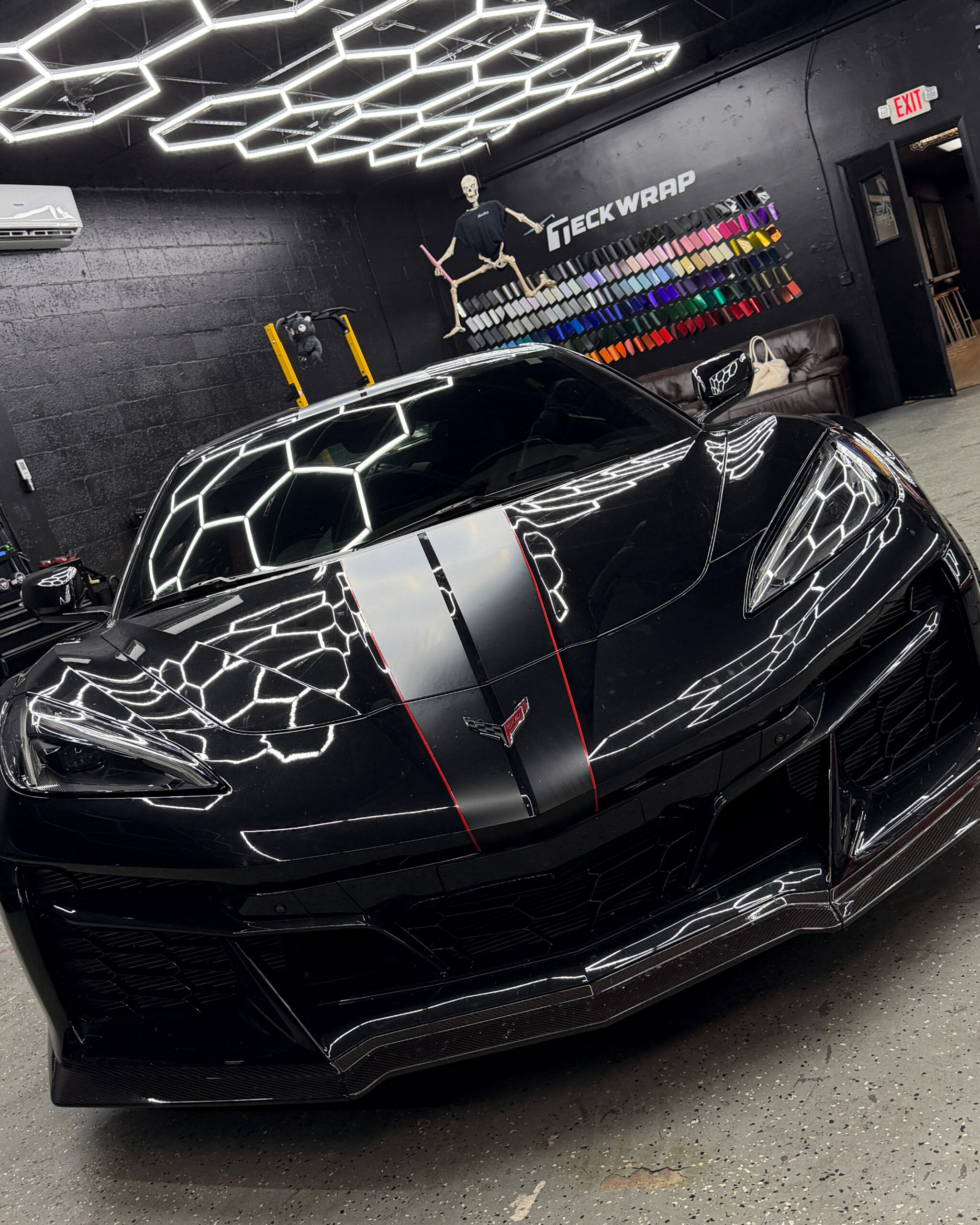 CORVETTE WRAPPED IN YELLOW LIME🍋‍🟩