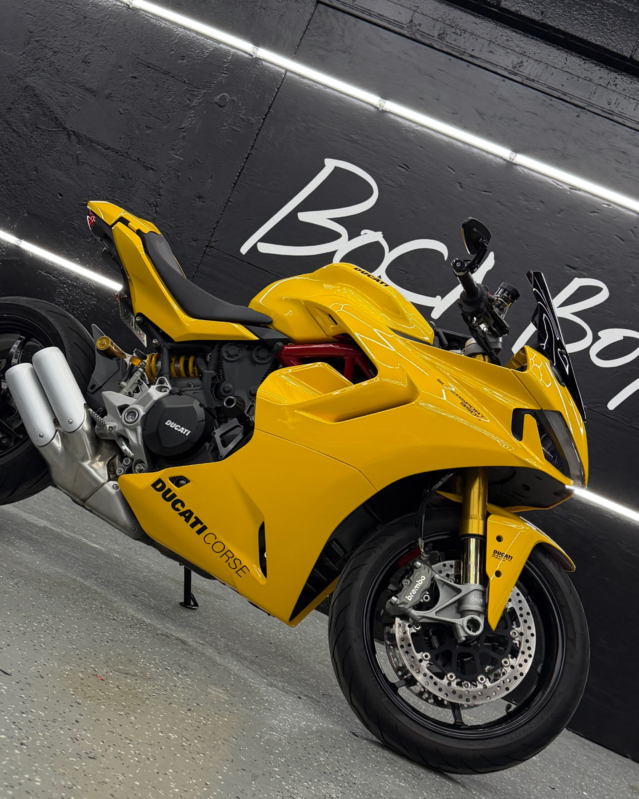 DUCATI BIKE WRAPPED IN YELLOW