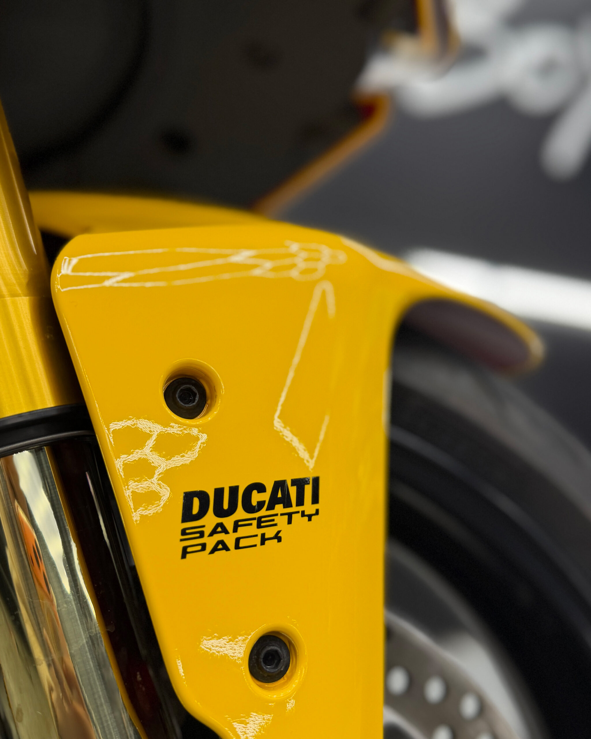 DUCATI BIKE WRAPPED IN YELLOW