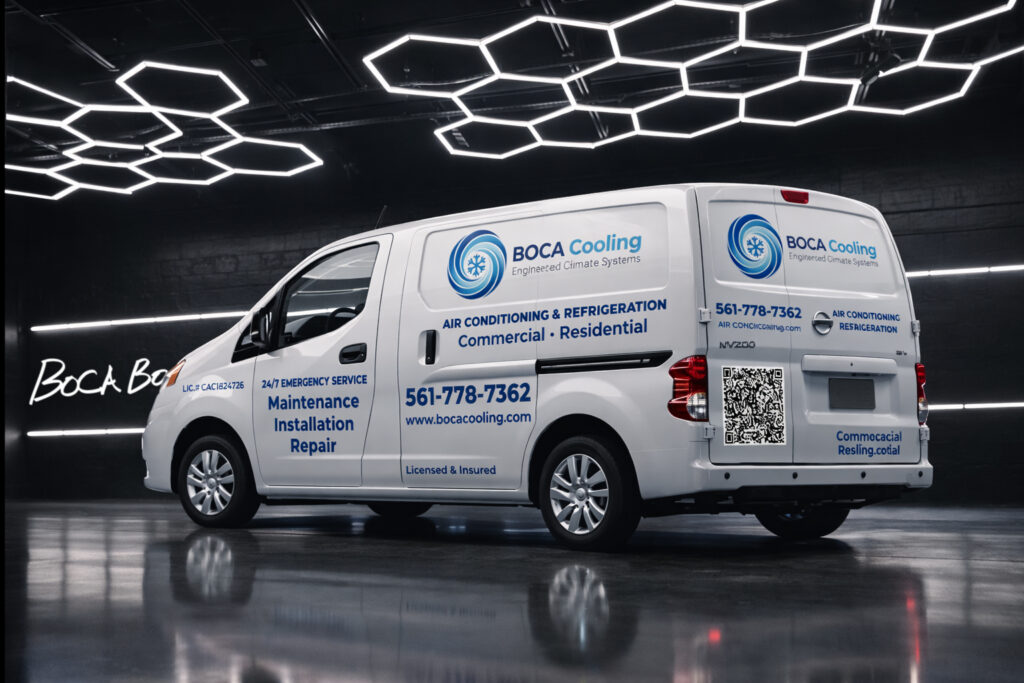 Boca Cooling Cargo Van Partial Wrap