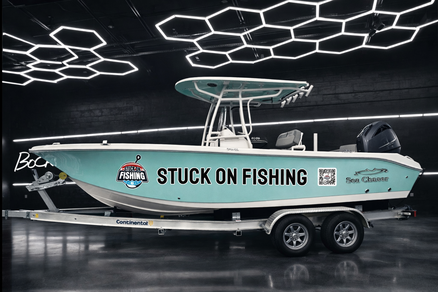 Custom Wrap Design for boat