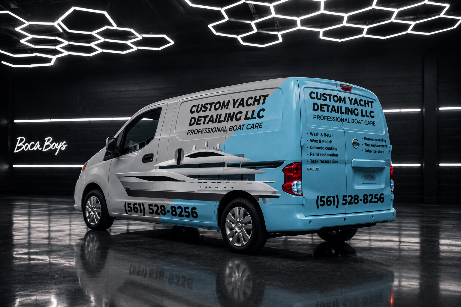 Cargo Van Partial Vehicle Wrap | Boca Boys