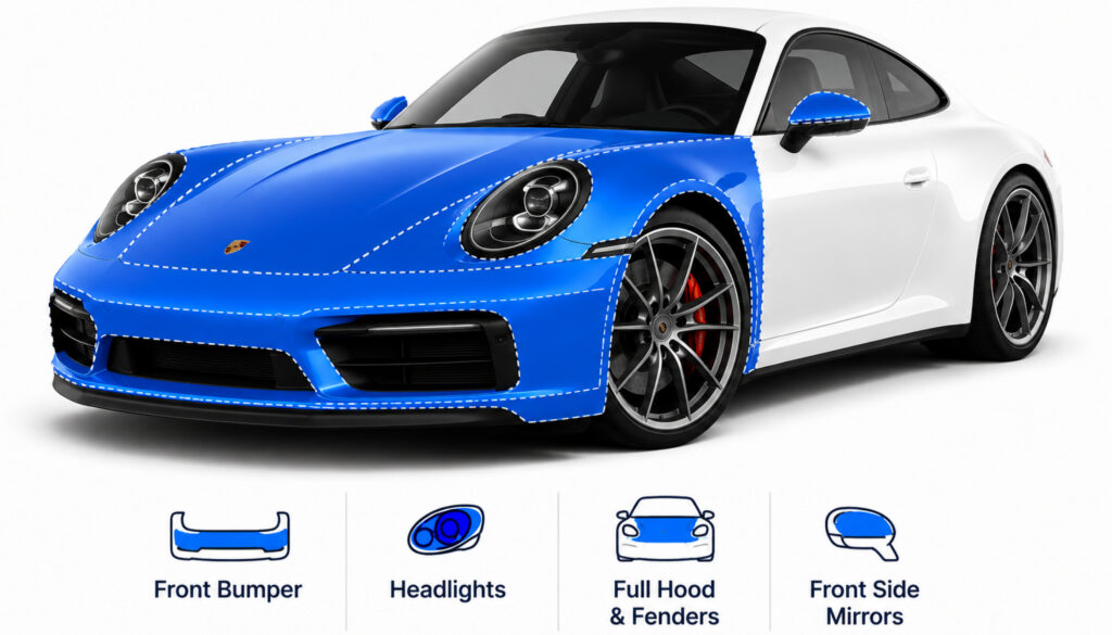 Full Vehicle Paint Protection Film package coverage